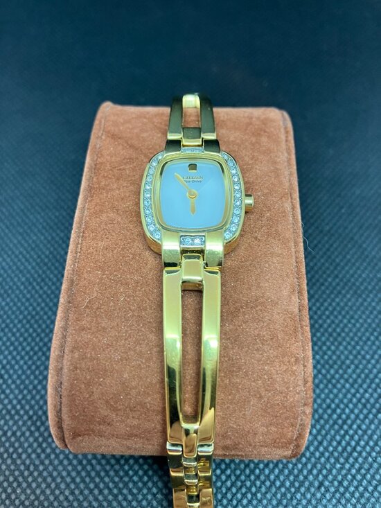 Citizen Eco-Drive Fashion Gold Dress Ladies Watch main image 5